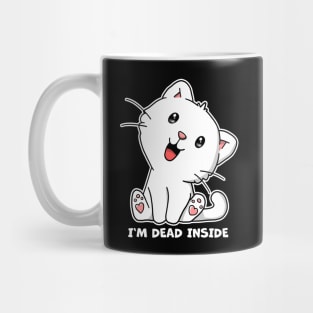 I'm Dead Inside Cute Kawaii Kitty Cat Mug